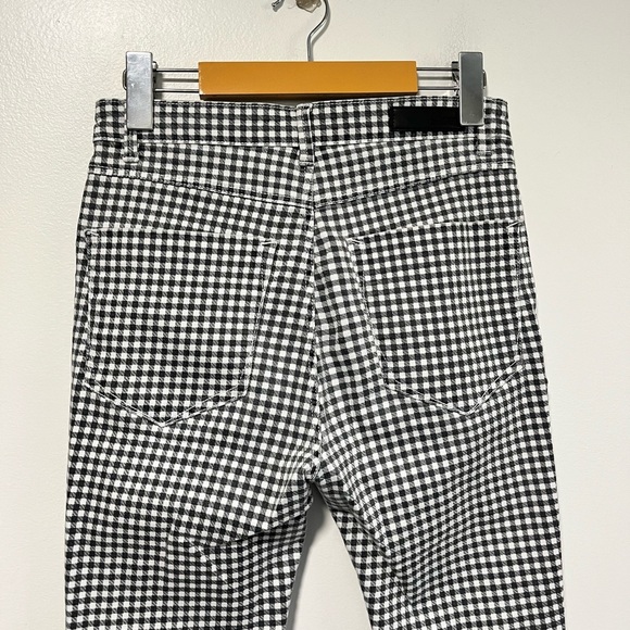 Stradivarius Gingham High-Waisted Pants - Size 6 - Picture 7 of 9